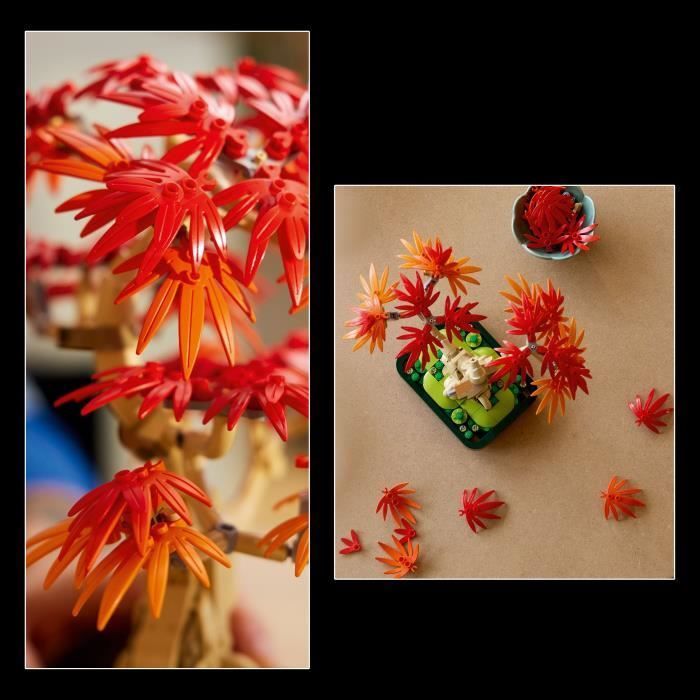 LEGO Botanicals 10348 Bonsai di acero rosso giapponese - Kit di costruzione per adulti