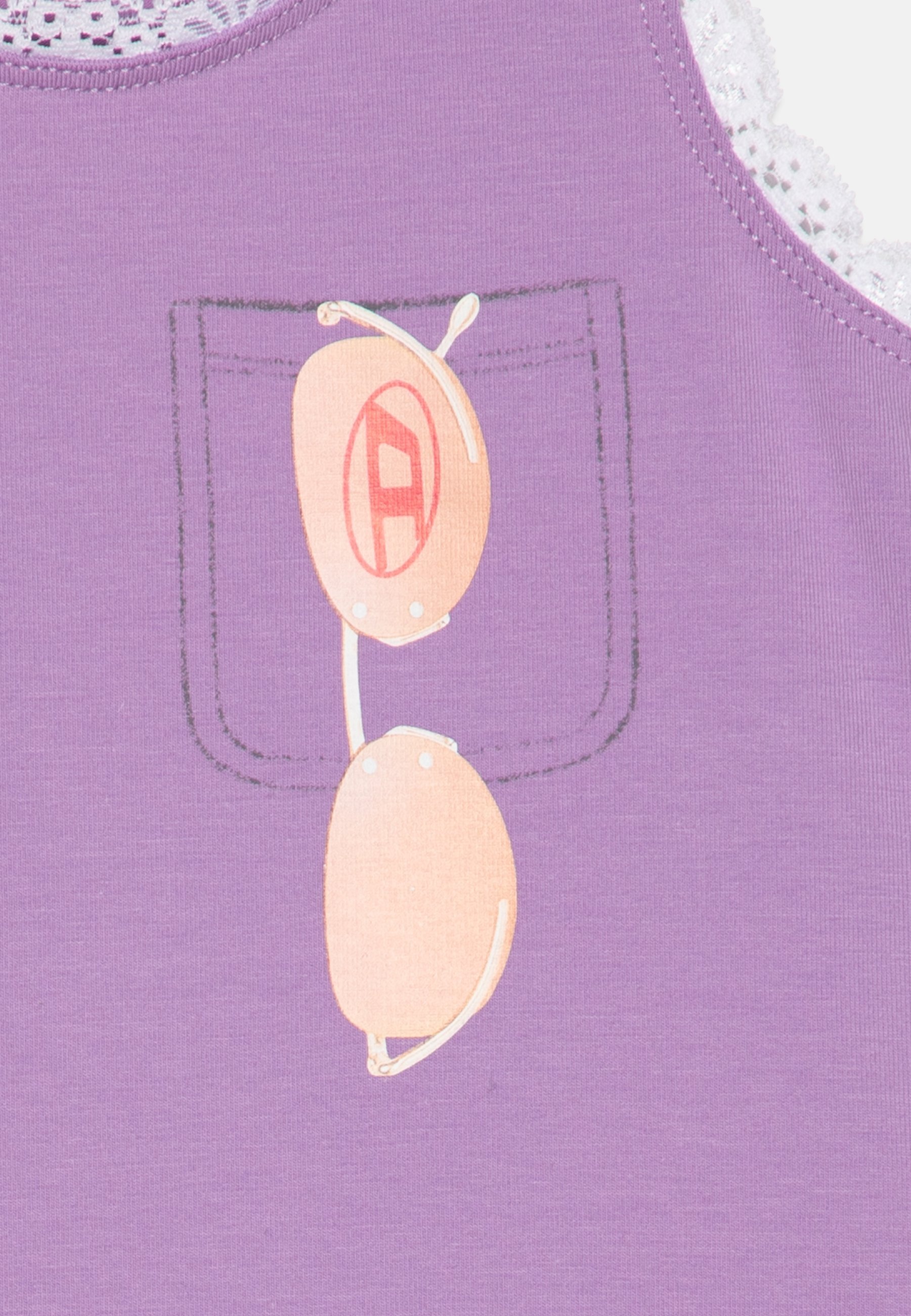 Diesel DLACEB - Jersey jurk - lavendel