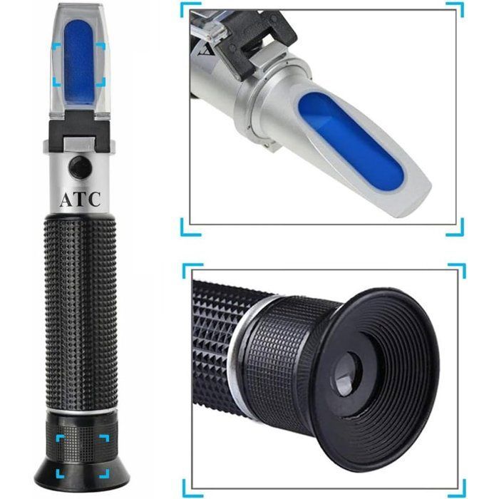 Refractometer - For Brix 0-32% and density 1.000-1.120 - For homebrewing