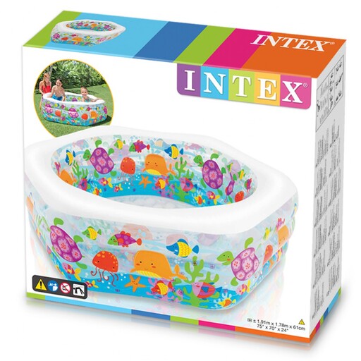 Piscine gonflable hexagonale Intex 191 x 178 x 61 cm - 510 L