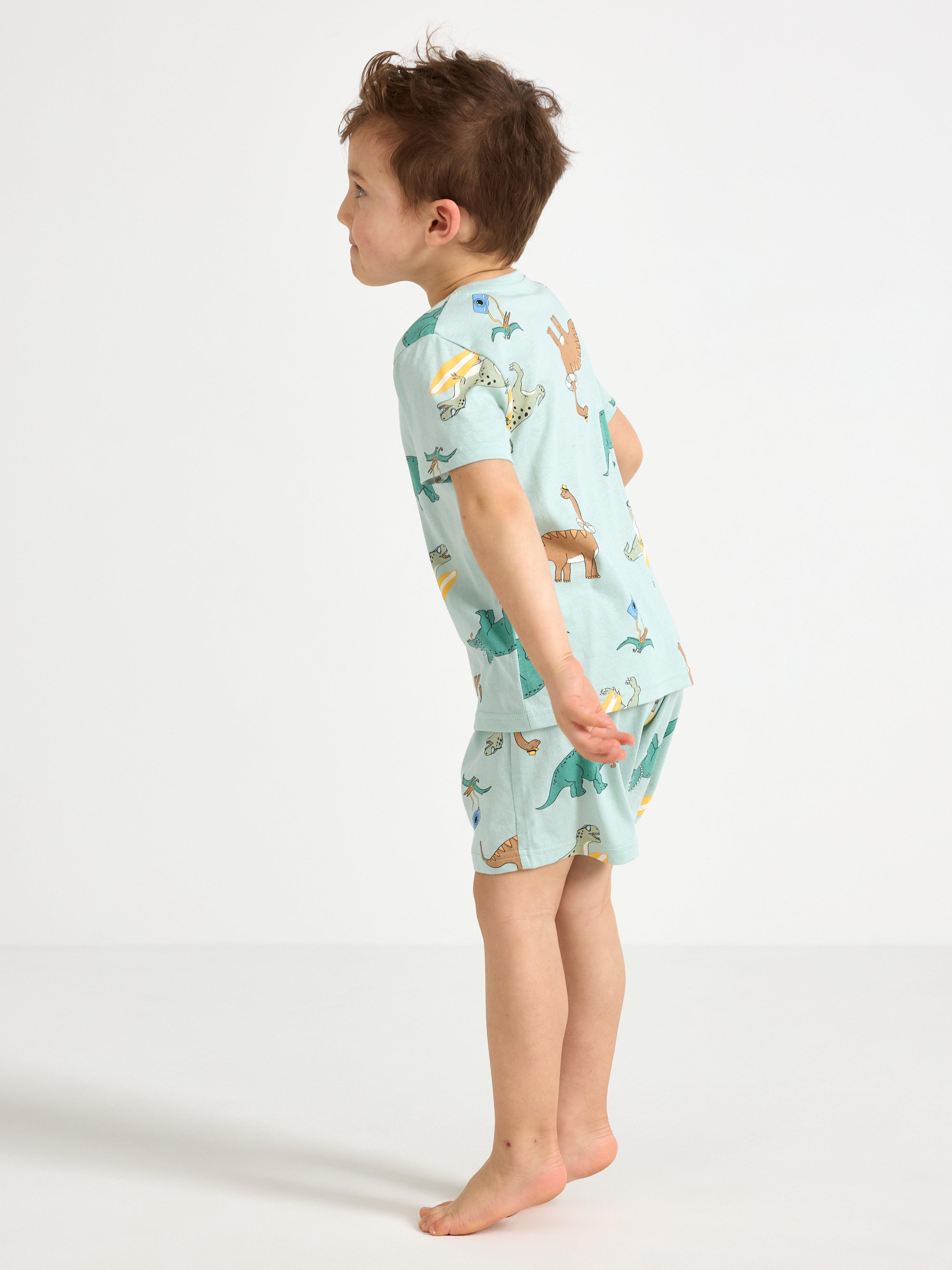 Pyjamasset Turquesa Claro Acinzentado