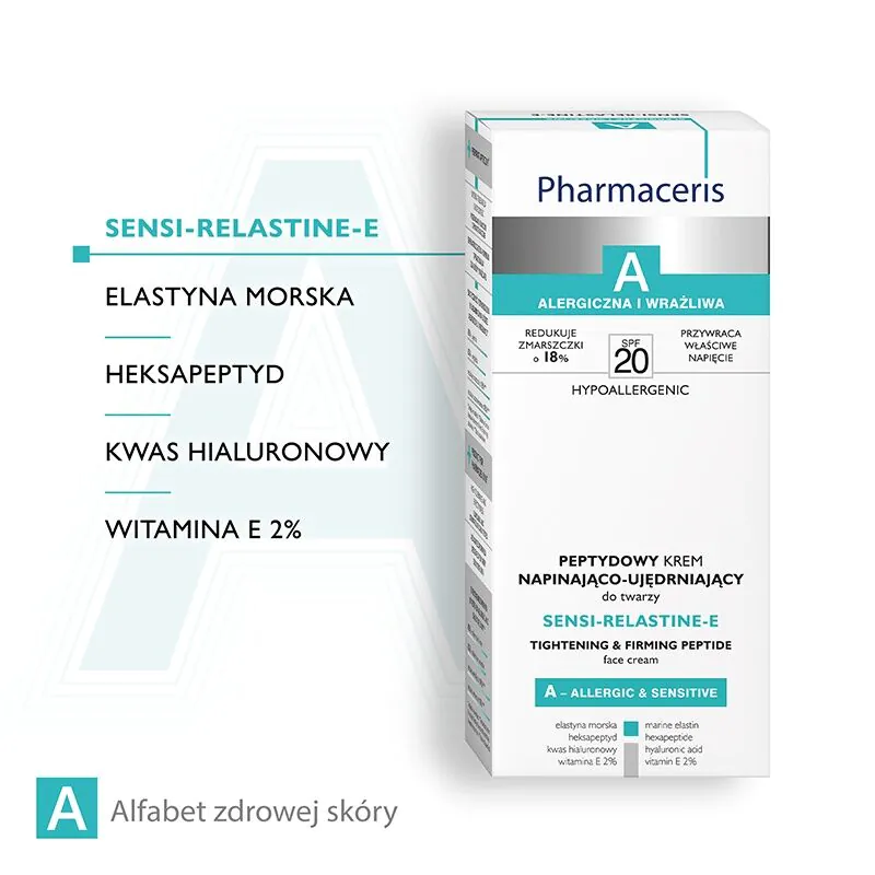 Pharmaceris A Sensi-Relastine-E Peptydowy krem napinająco-ujędrniający SPF 20