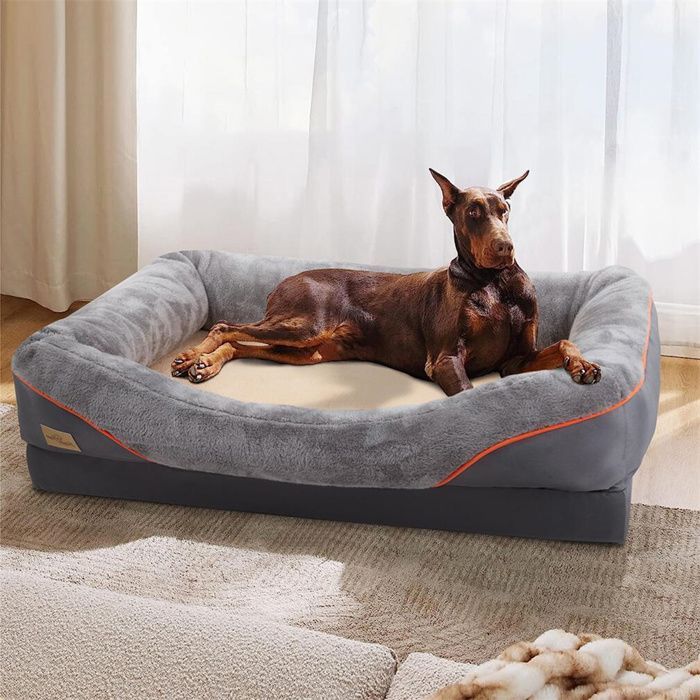 Cama ortopédica para perros - UNHO - XXL - 120x90x30cm - Funda extraíble - Lavable
