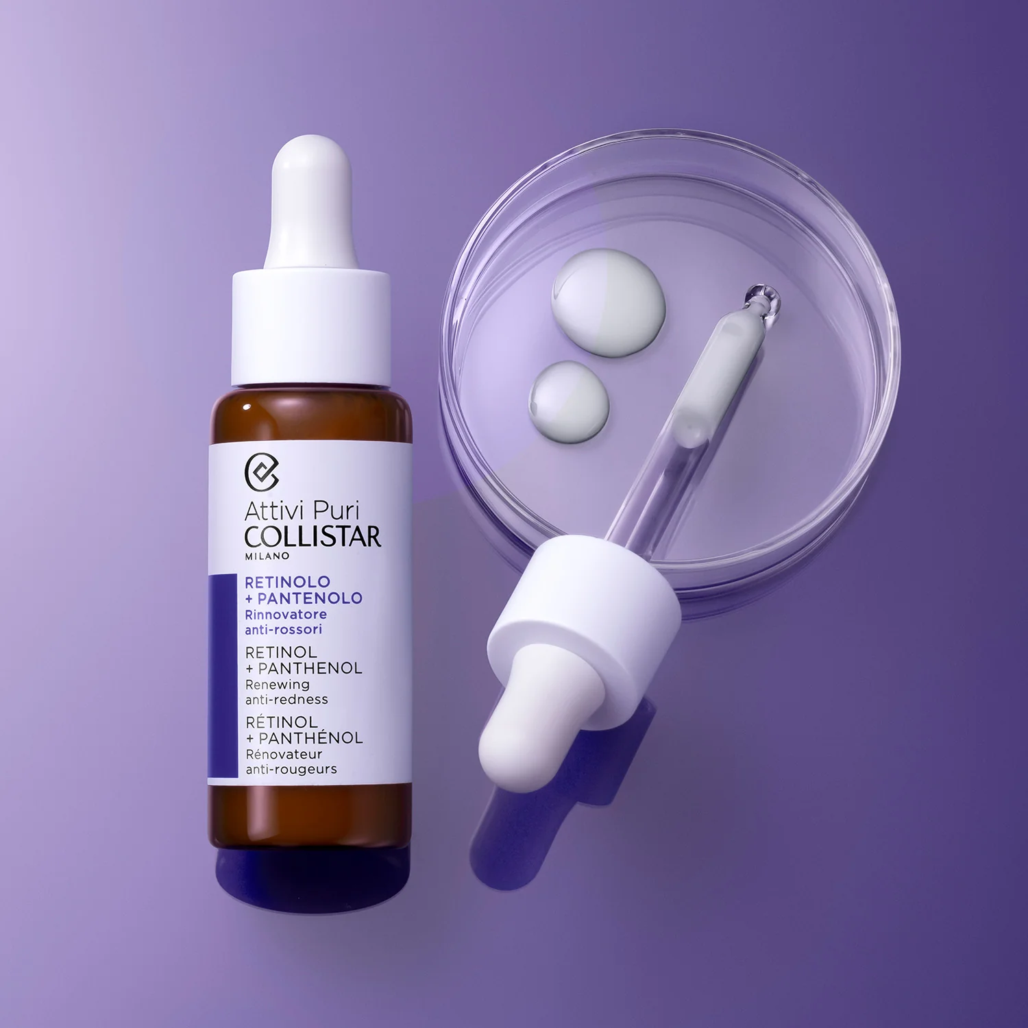 Attivi Puri Retinolo + Pantenolo - Siero viso  lenitivo, Siero viso effetto globale