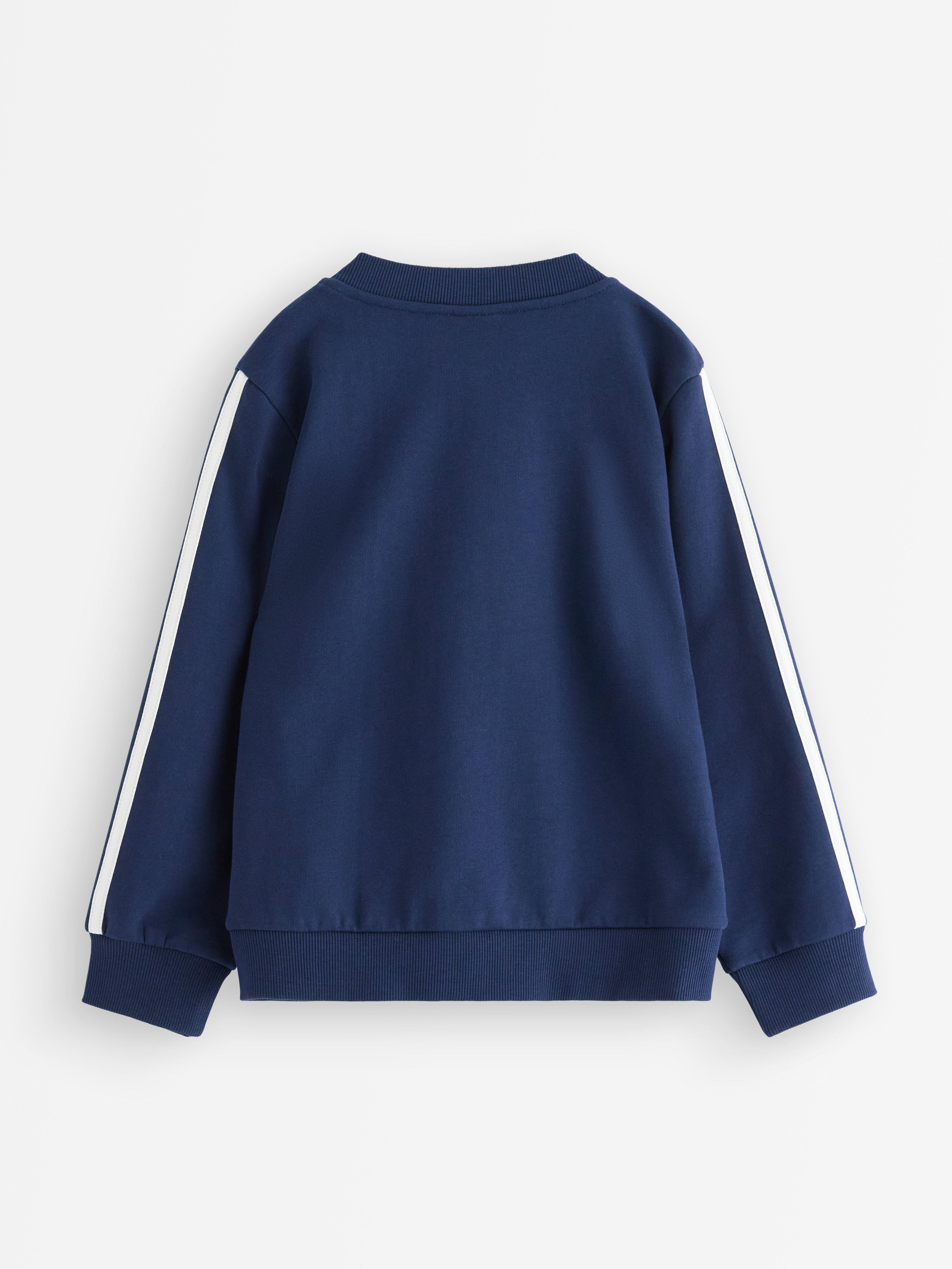 Sweat-shirt à fermeture éclair bleu foncé