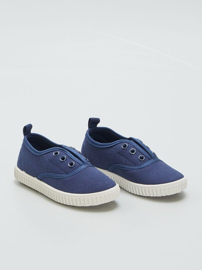 Canvas sneakers - BLAUW