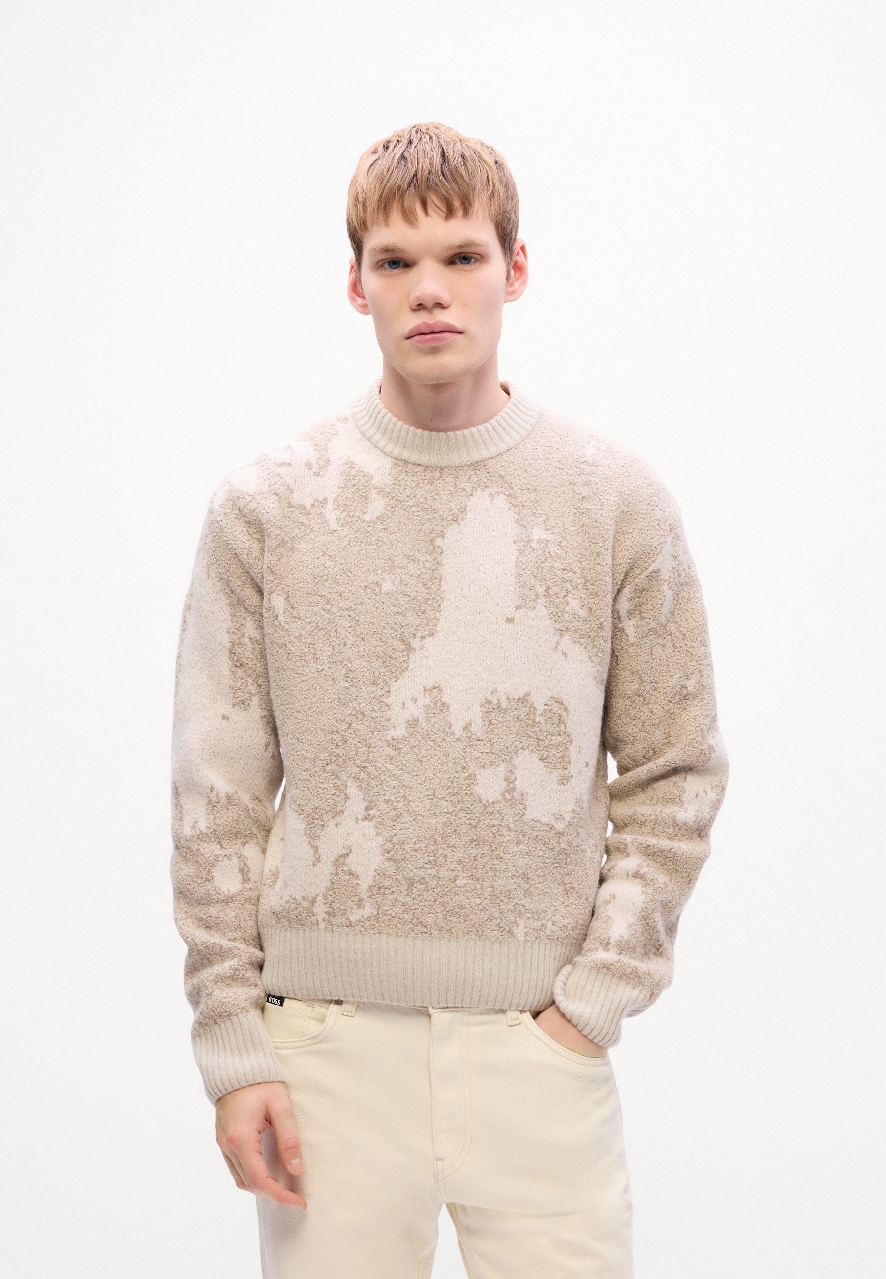 BOSS KRADAR - Jumper - lichtbeige