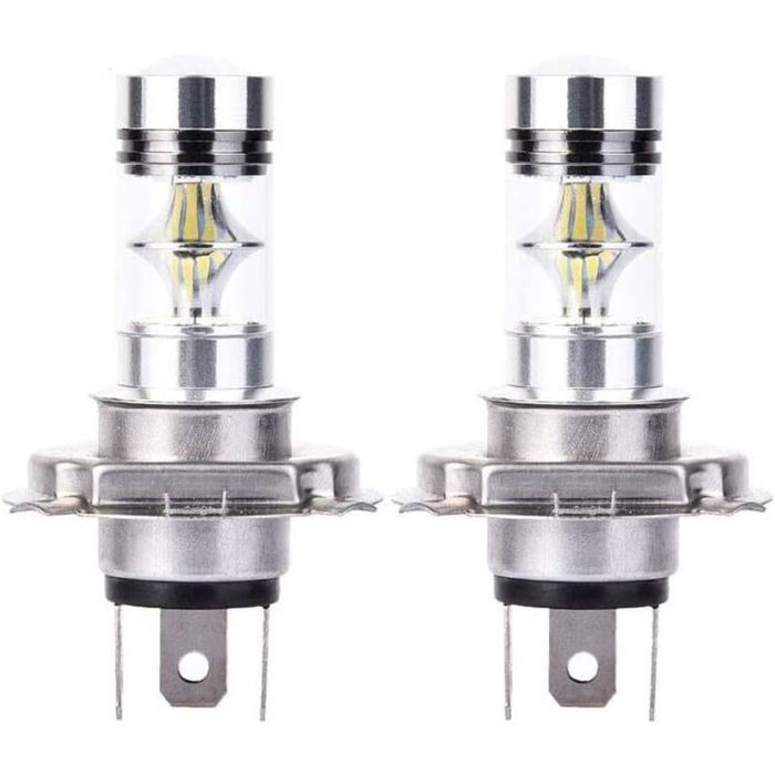 2x H4 CREE 100W LED Bulbs, 6000K White, Super Bright Car Lights