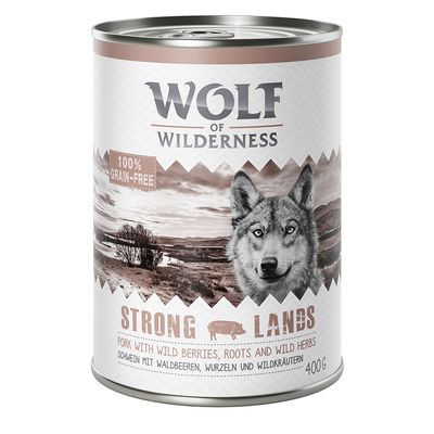 Wolf of Wilderness -koiranruoka aikuisille, Classic-säästöpakkaus, 24 x 400 g
