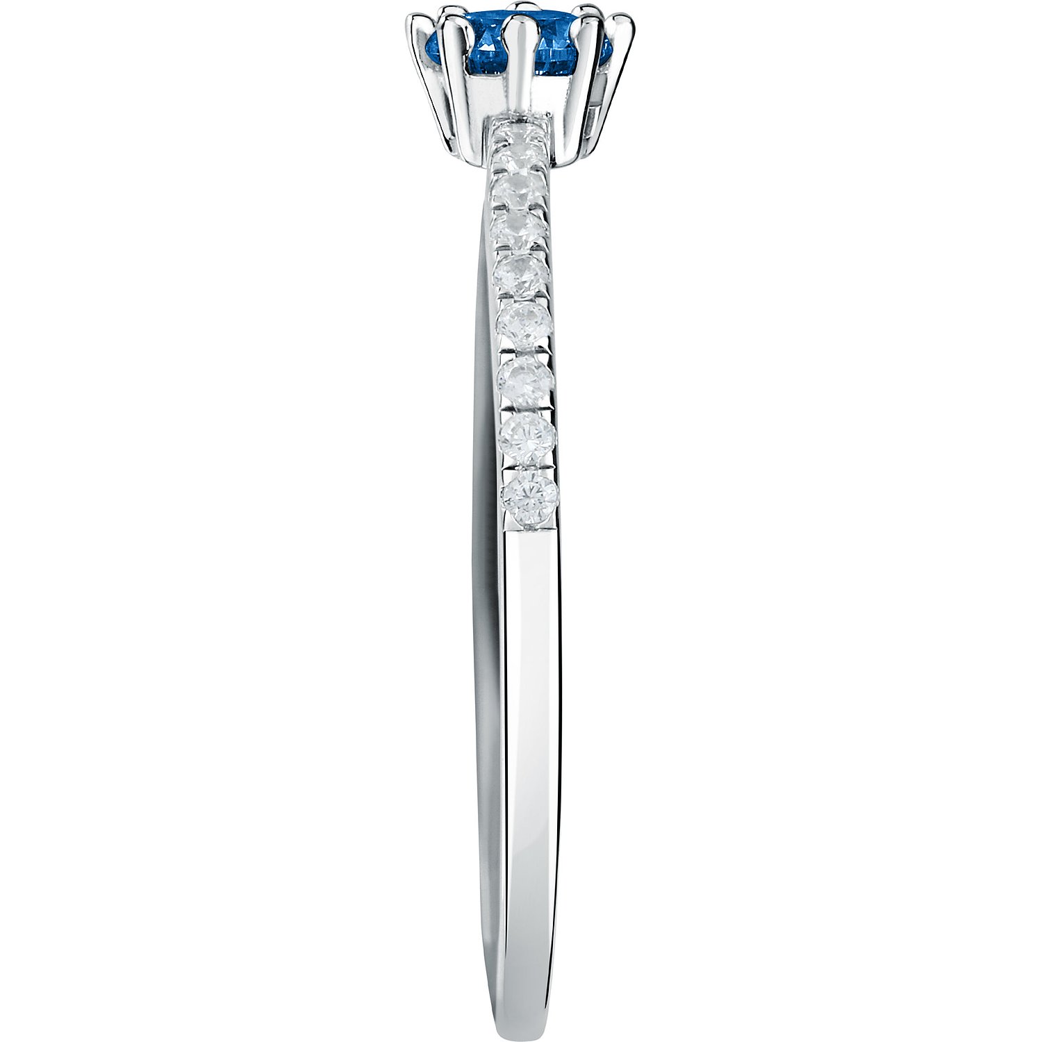 Live Diamond Bagues bleu, or blanc