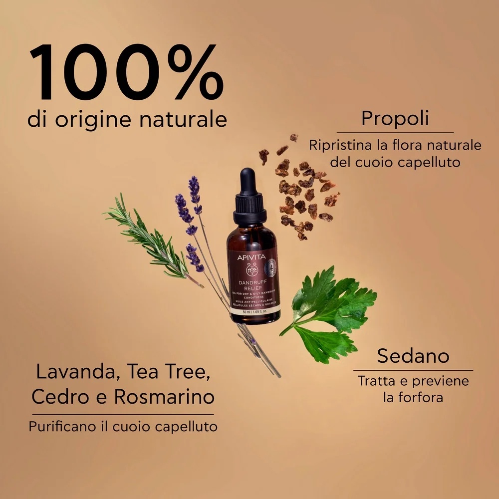 APIVITA Apivita Oil Pré-shampoo Bálsamo Anticaspa 4 Óleos Essenciais 50 ml/19 Alívio da Caspa