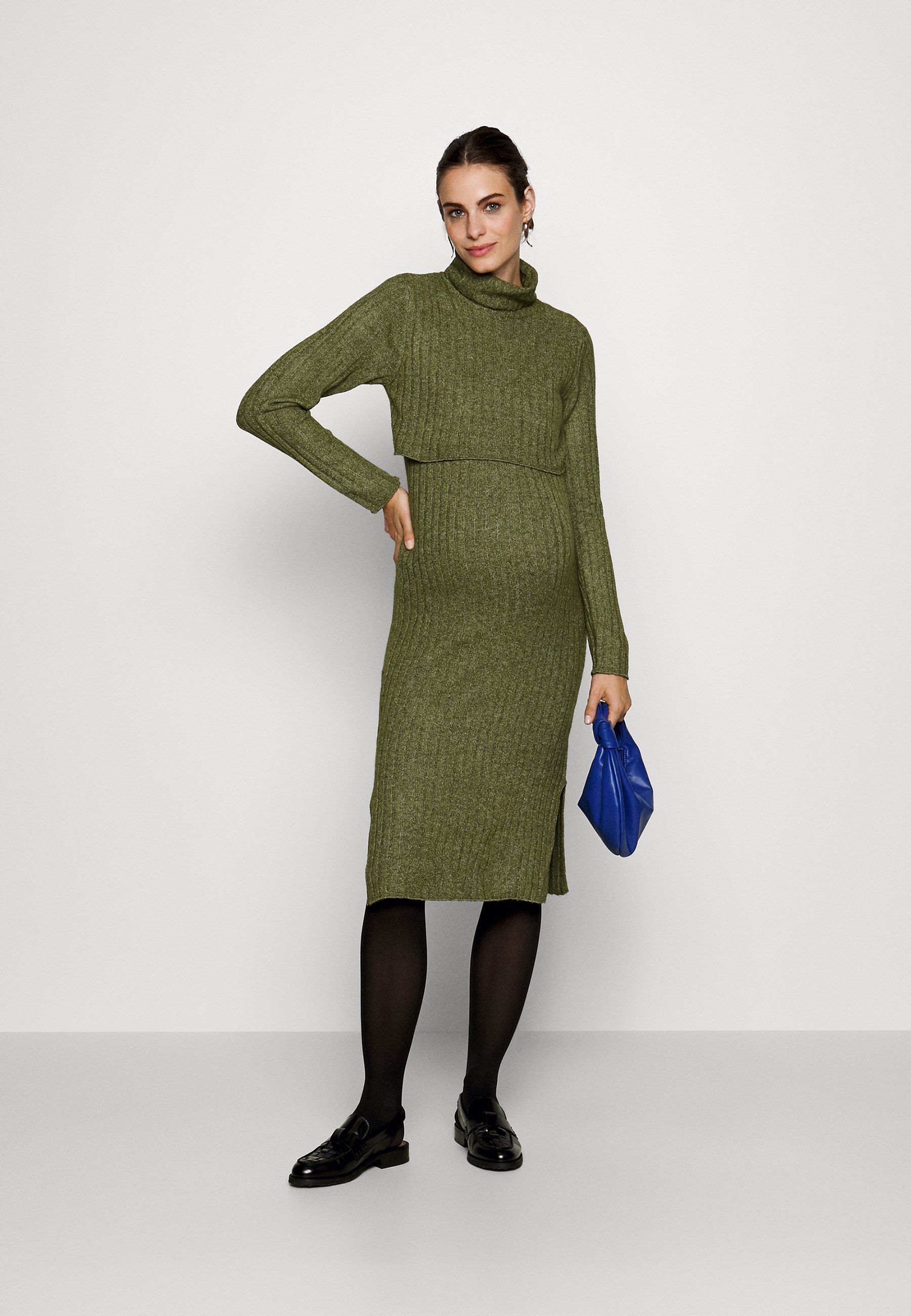 MAMALICIOUS MLSUNIVA JUNE MIDI RUHA - Pulóverruha - téli moha
