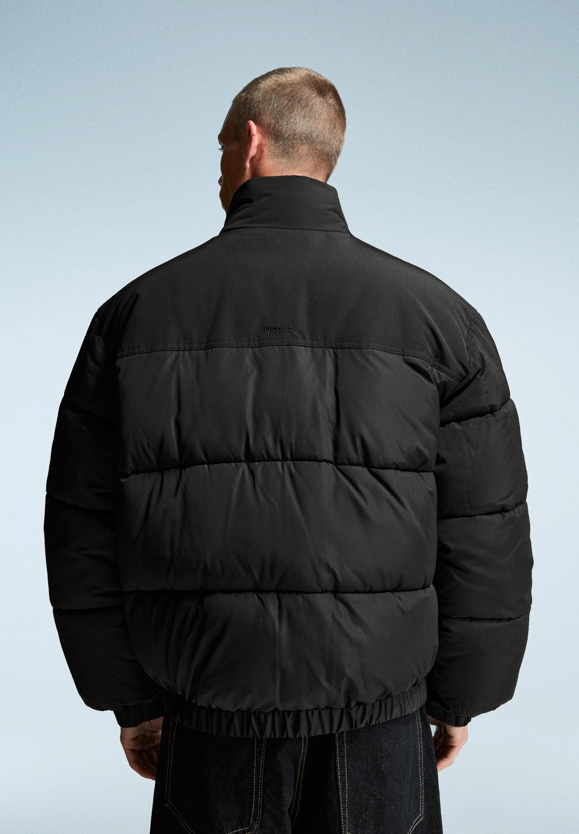 Bershka TECHNICAL - PUFFER - Winterjas - zwart