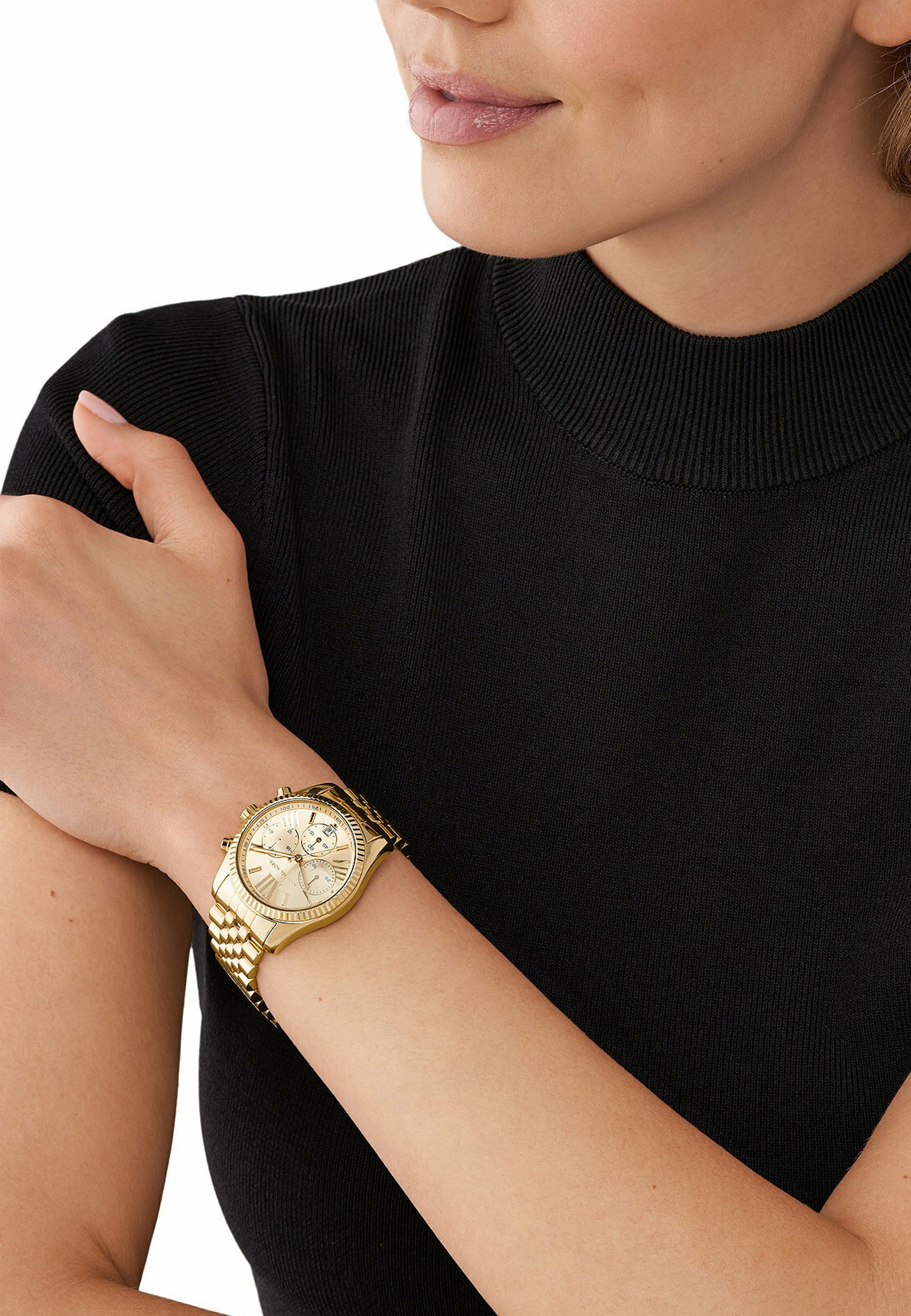 Montre chronographe Michael Kors TRADITIONAL LEXINGTON - couleur or