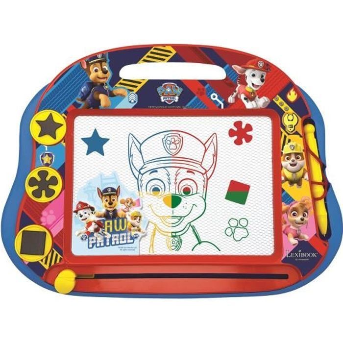 Lavagna magica da disegno Paw Patrol, formato A5, con accessori magnetici per disegnare a colori - LEXIBOOK