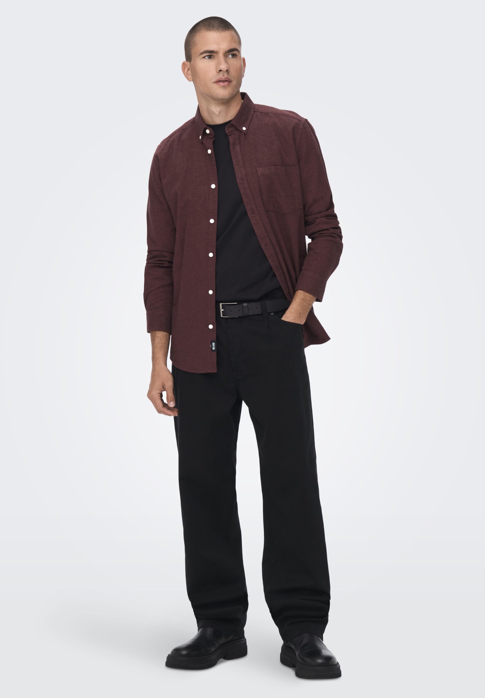 Only & Sons ONSNIKO LIFE SHIRT - Shirt - gebrande henna