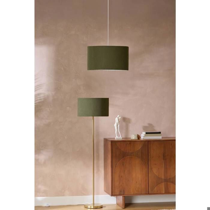 Beline lampshade, 40cm diameter, khaki green - Atmosphera Interior Designer