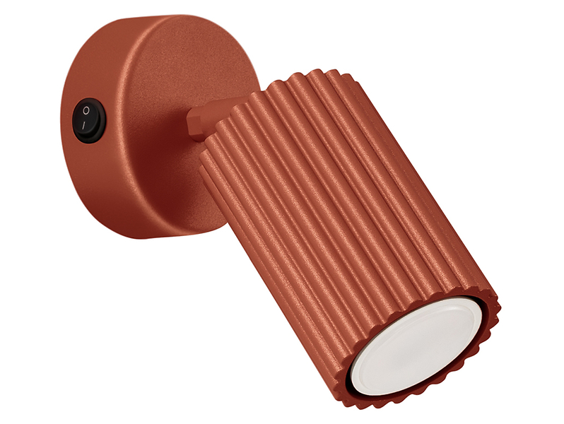 Spot Karbon aluminiowy 16 cm czerwony
