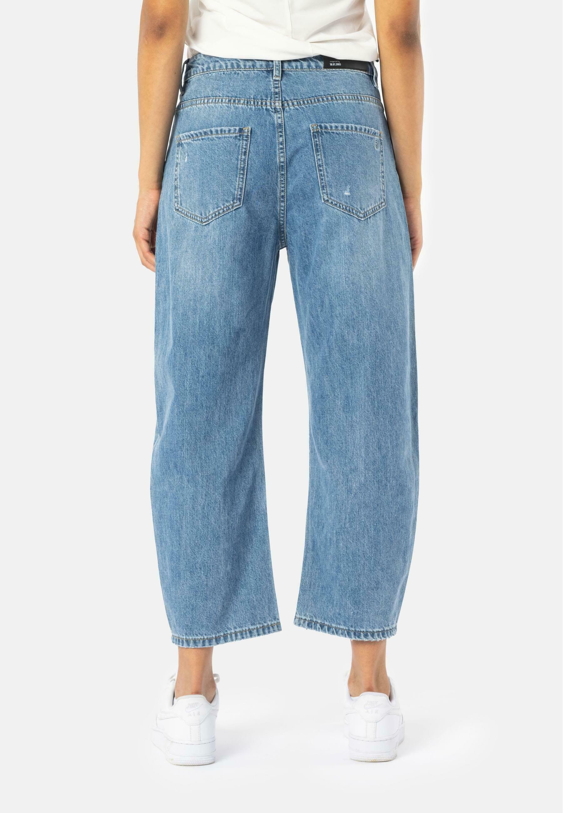 Elias Rumelis YOANA - Relaxed fit jeans - staalblauw