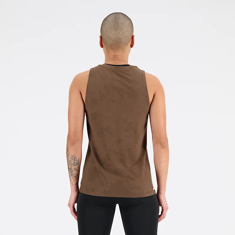 Top Jacquard pentru femei Q Speed - DARK MUSHROOM