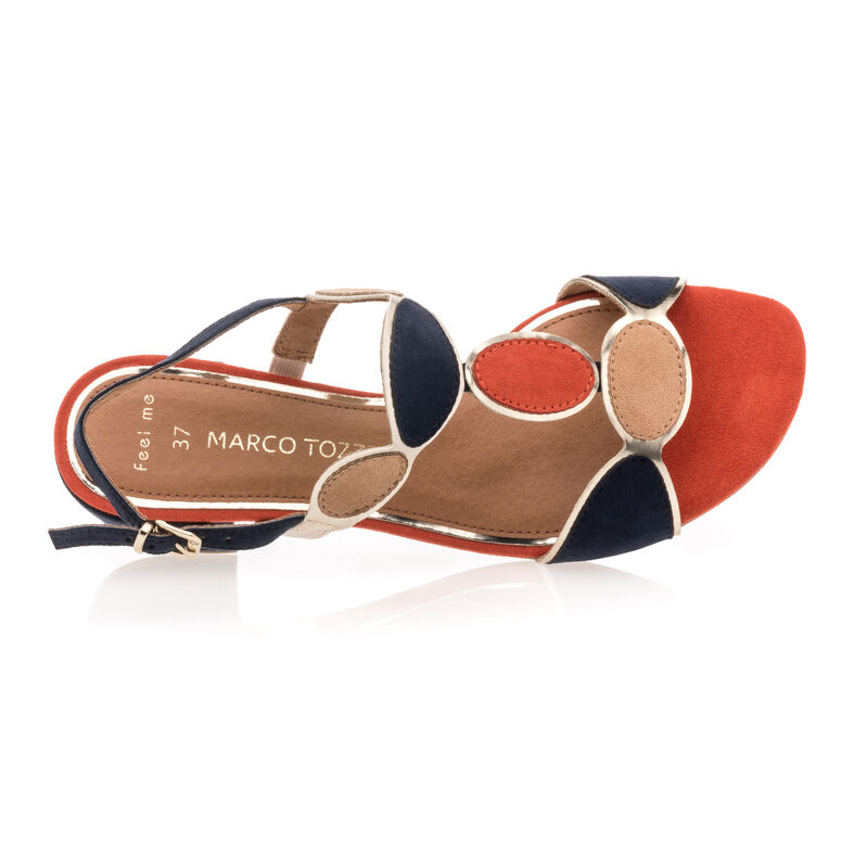 Blauwe sandalen/open teenschoenen voor dames