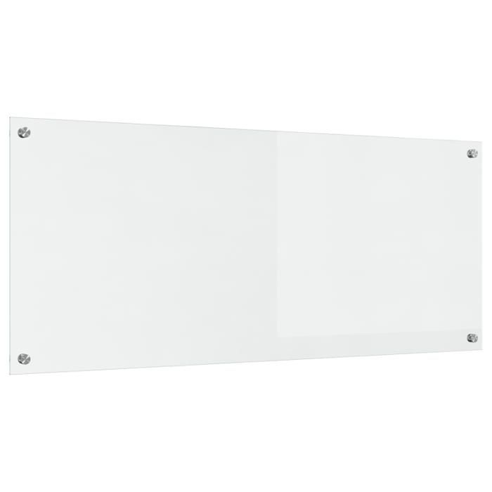 Protector antisalpicaduras - Transparente 120 x 50 x 0,6 cm - Vidrio templado - Resistente al calor - Fácil de limpiar