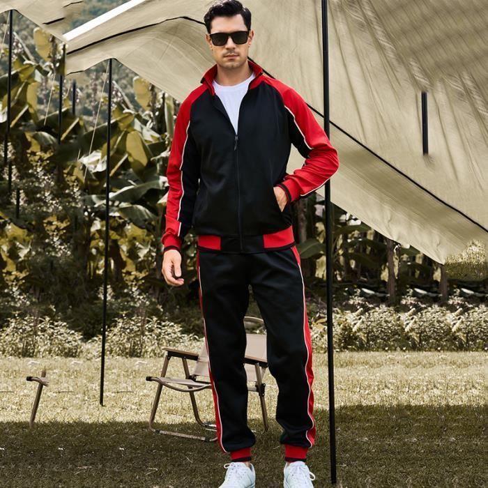 Ensemble Homme 2 Pièces - Sport Homme - Noir - Manches longues - Multisport