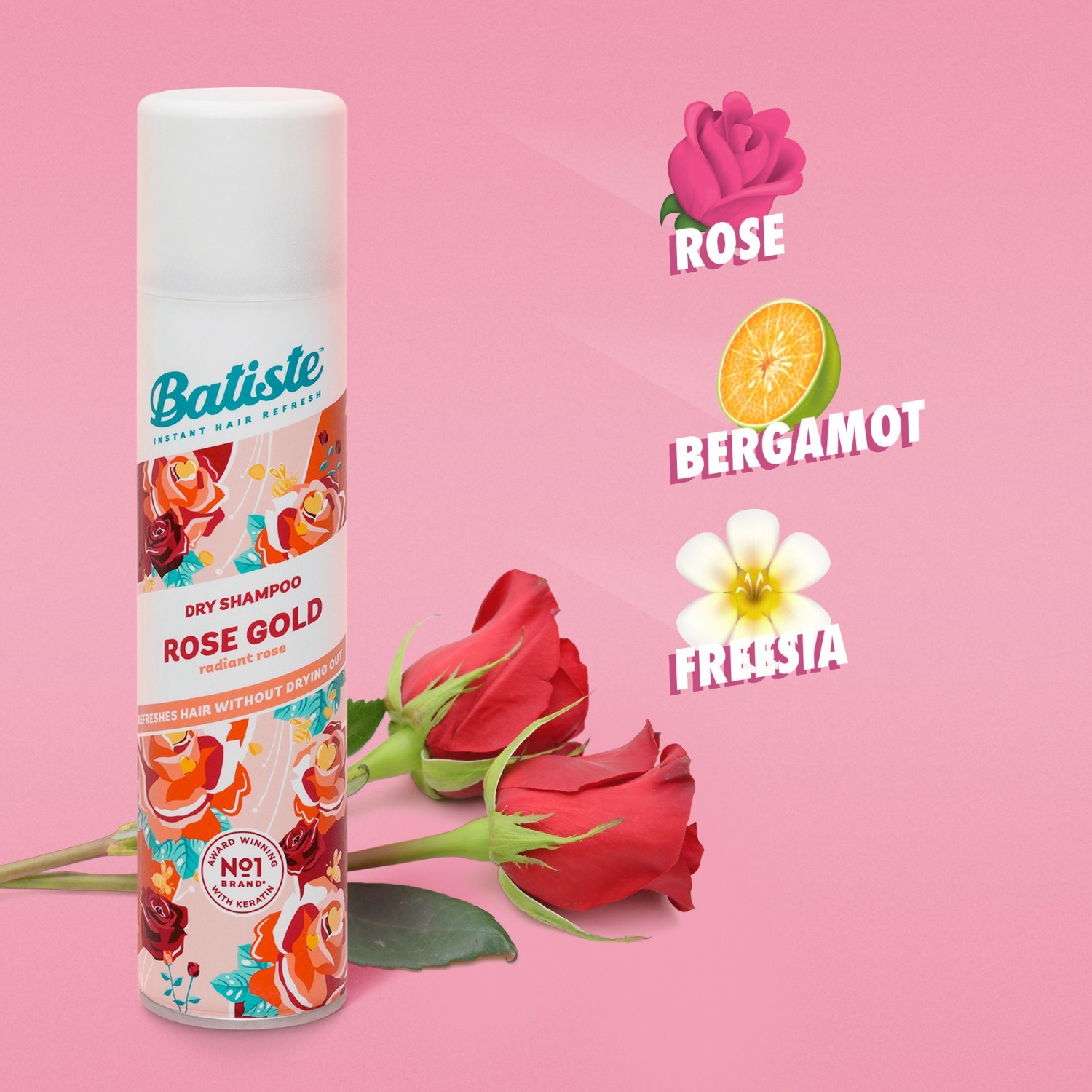 Batiste sausas šampūnas „Rose Gold“ – 200 ml