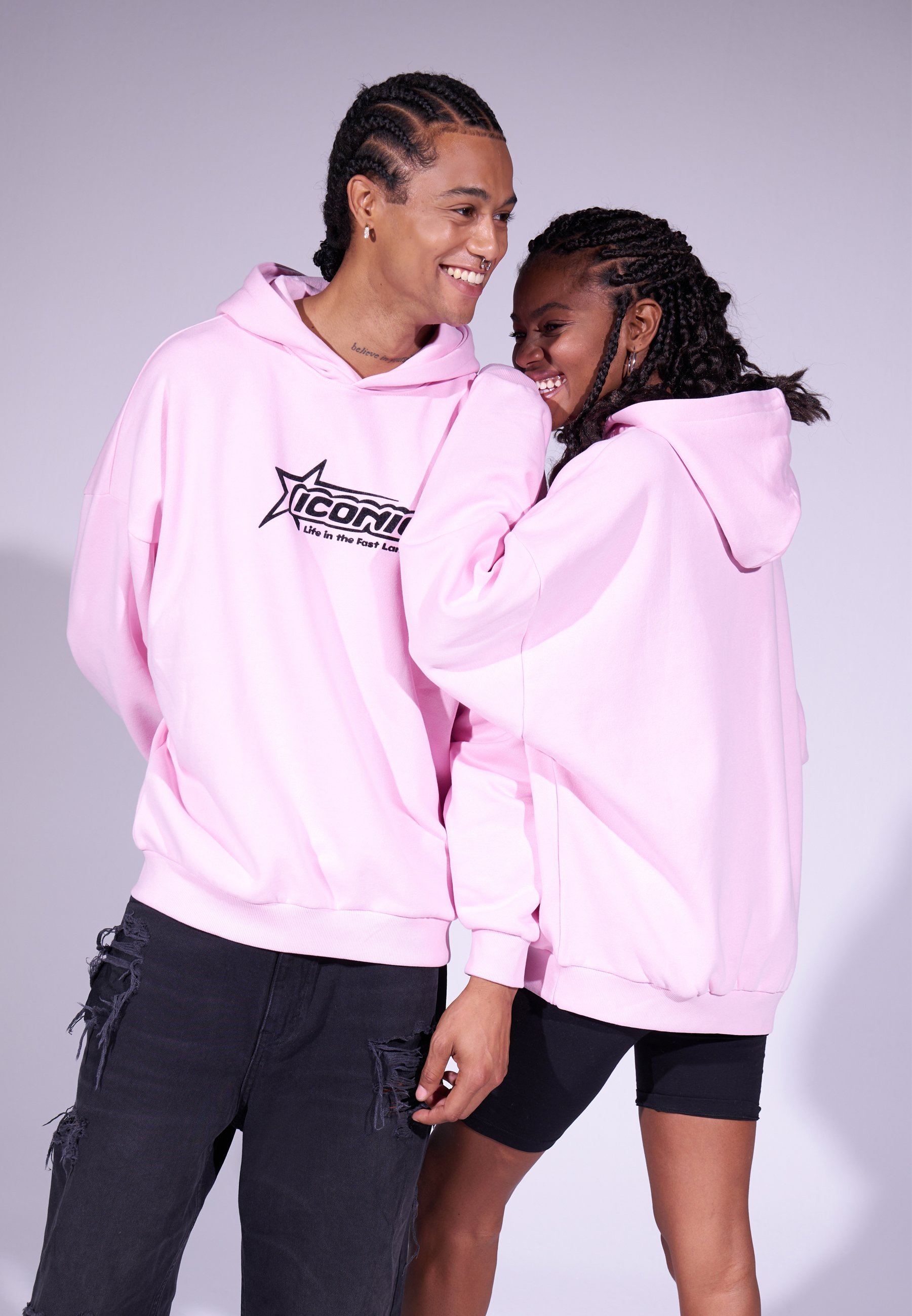YOURTURN UNISEX - Hoodie - roze