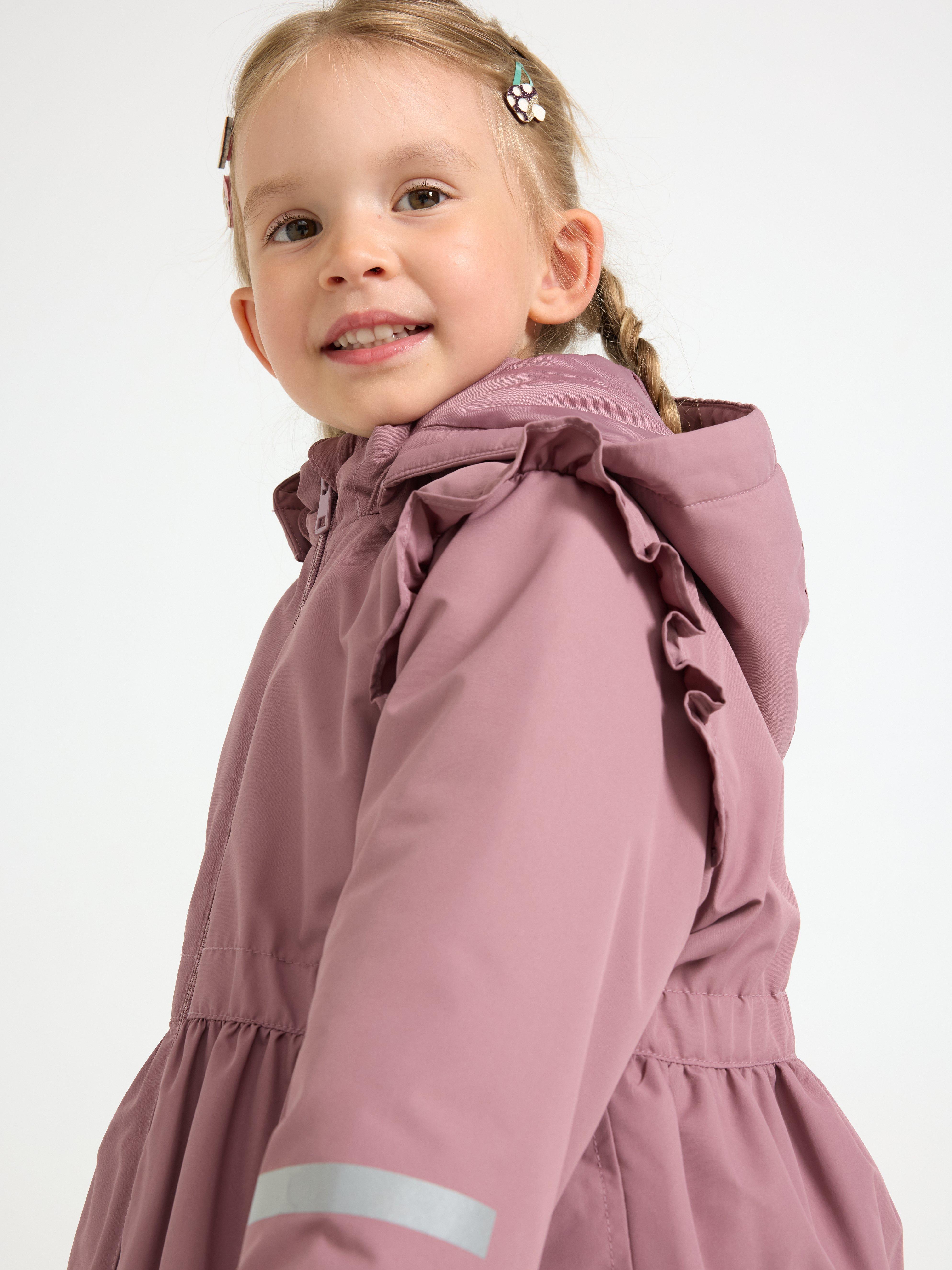 Prošívaná bunda s volánky Dusty Lilac