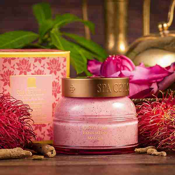 SPA CEYLON Lotus & Rambutan - Mild gezichtsmasker met exfoliatie - 100 g