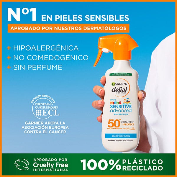 Ενυδατικό σπρέι Niños Spf 50 | 270ml