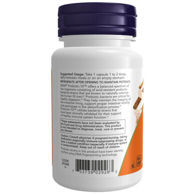 Nå Healthy Gut Supplement Probiotic-10 50 kapsler 50 kapsler