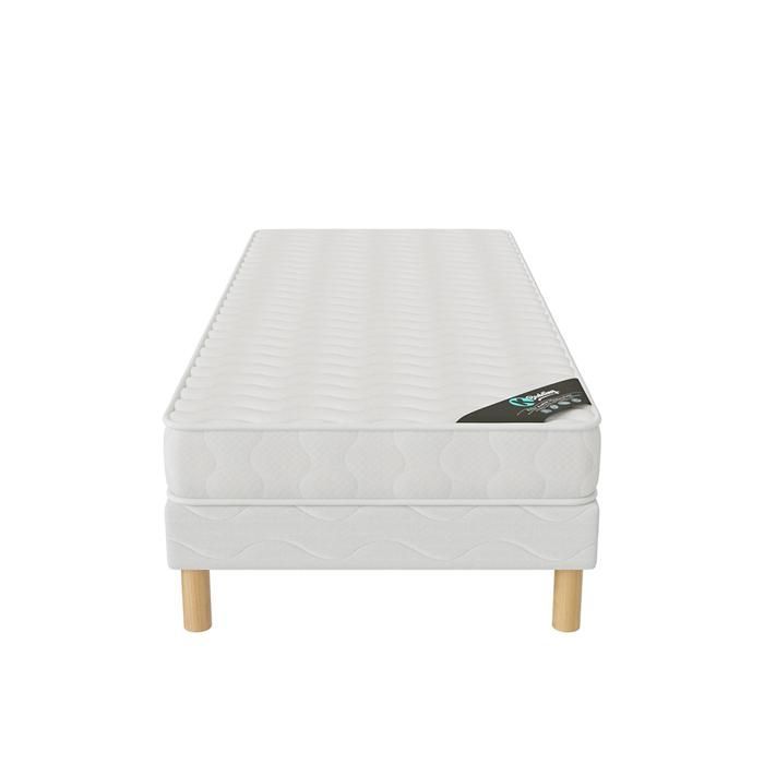 Conjunto COMFORT: Base de cama + colchón 90x200 cm | Altura 15 cm | Espuma de poliuretano | 4 patas | Equilibrado