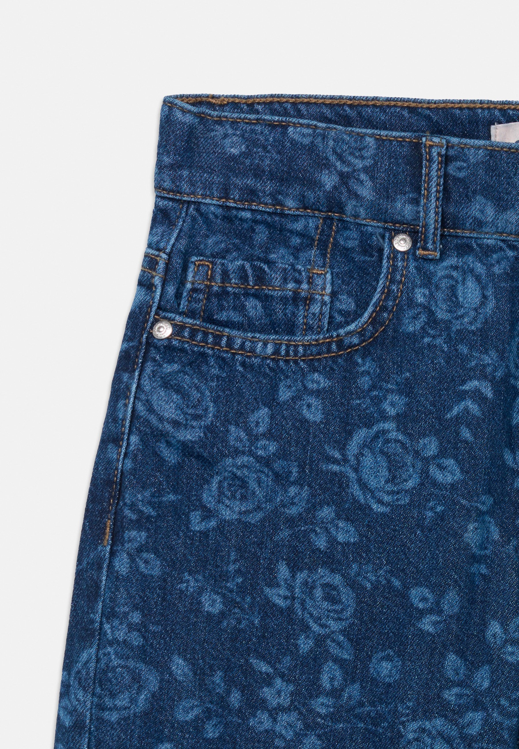 ONLY GIRLS KOGHOPE WIDE ROSE - Jeansy z prostą nogawką - średni niebieski denim