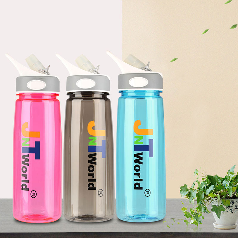 Outdoor-Sport-Fitness-Trinkflasche mit großem Fassungsvermögen, 800 ml, mit Strohhalm – zum direkten Trinken