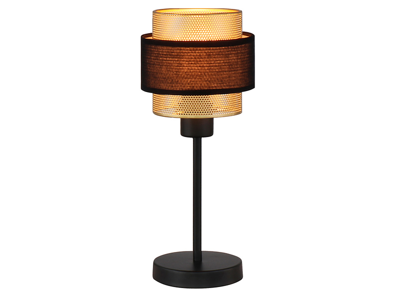 Lampa stołowa Kasja metalowa czarno-złota