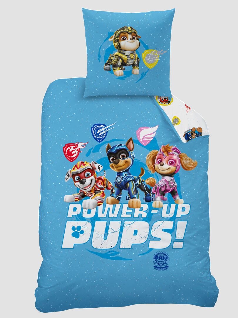 Paw Patrol dubbelzijdig beddengoedset - blauw