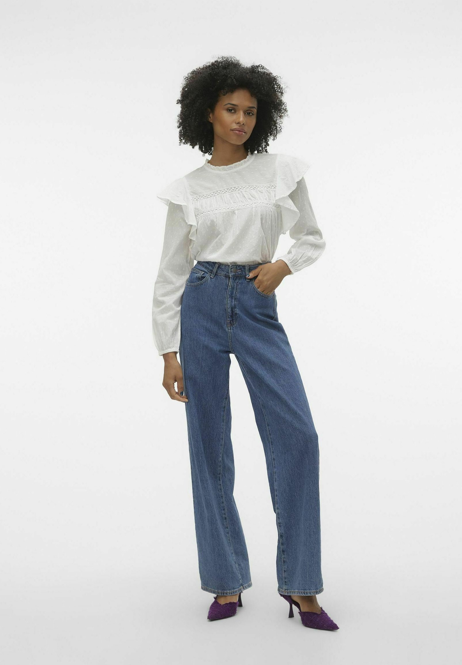 Vero Moda VMTRINE - Camicetta - bianco neve