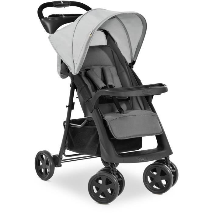 HAUCK - Poussette compacte - SHOPPER NEO II - 4 roues - Gris