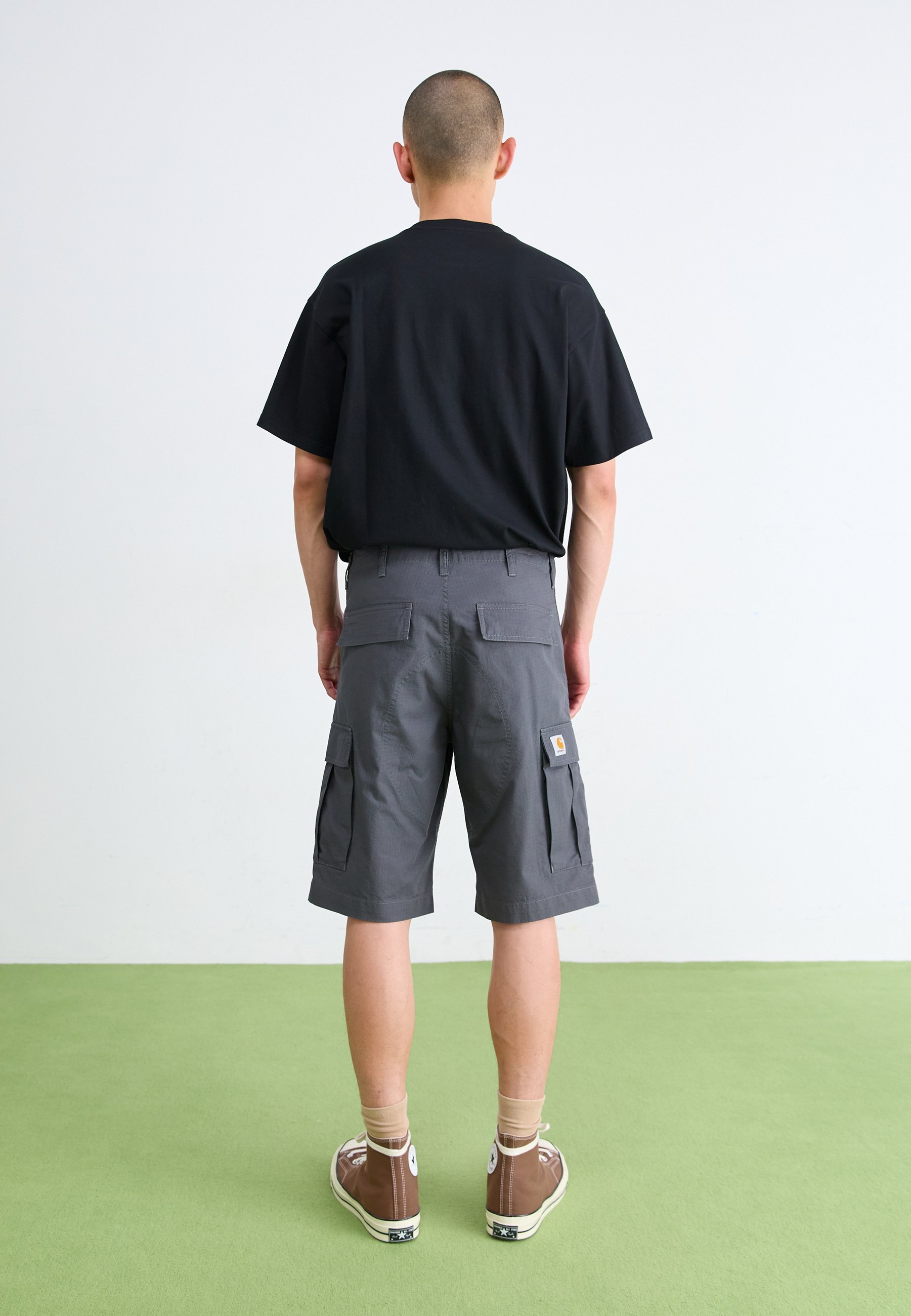 Carhartt WIP REGULAR CARGO COLUMBIA - Rövidnadrág - grafitszürke