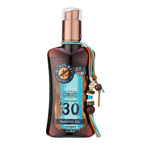 Byron Bay Australien Kokosnuss-Bräunungsöl LSF 30, 200 ml