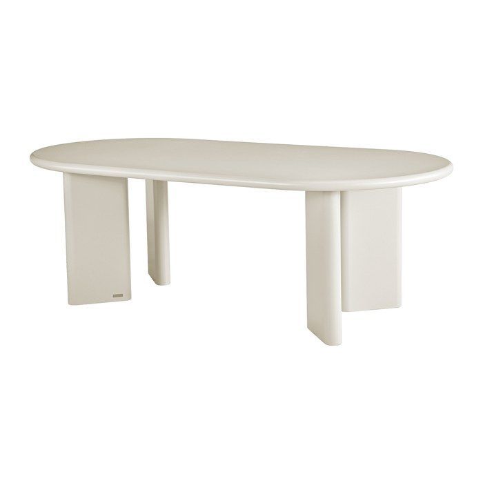 8-persoons eettafel van MDF - Beige - MARUZA