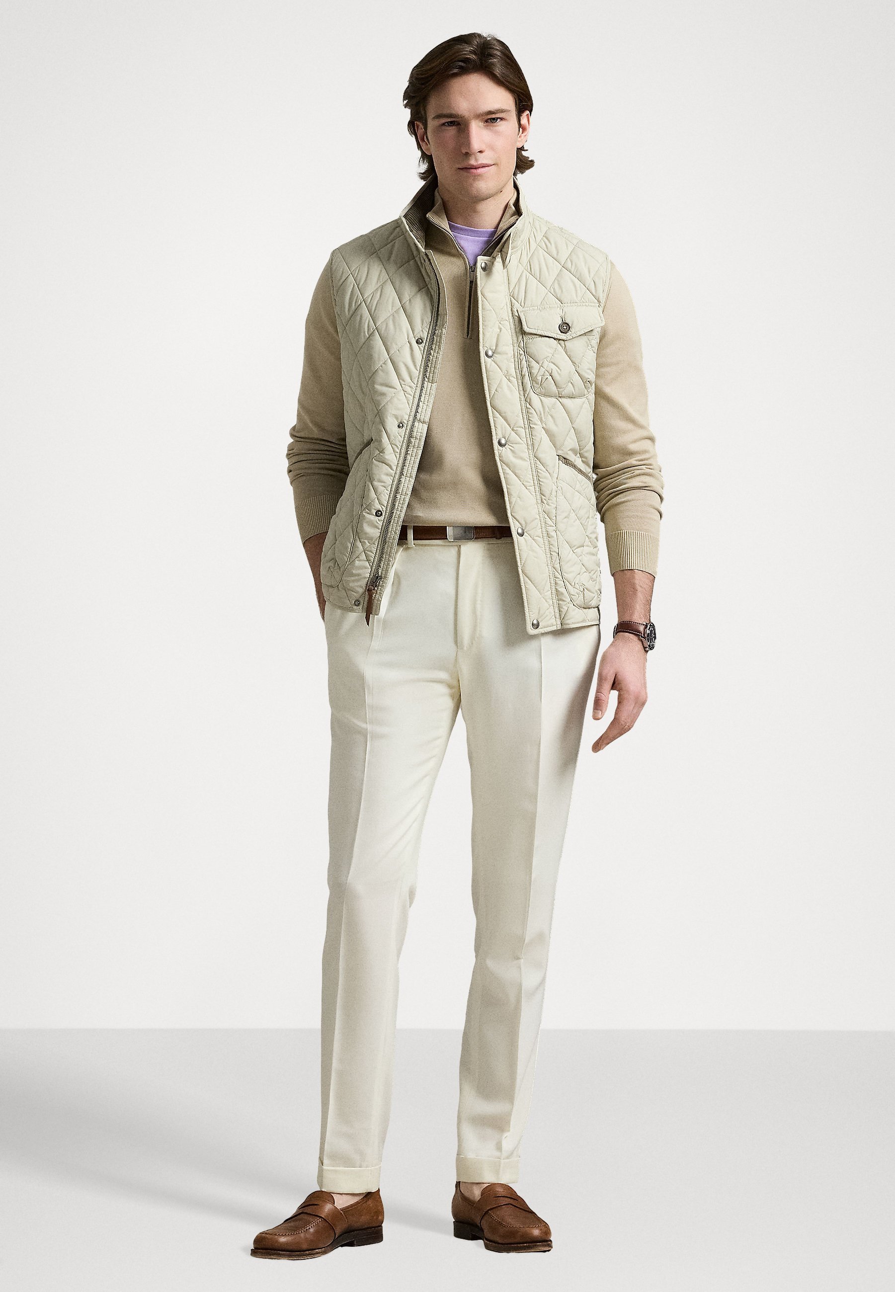 Polo Ralph Lauren THE BEATON GEWATTEERD UTILITY GILET - Vest - steengoedgrijs