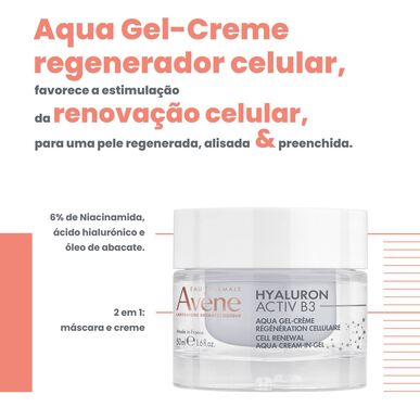 Avène Hyaluron Activ B3 Refill Aqua Cream-Gel Anti-rynke Dagkrem-Gel Refill 50 ml