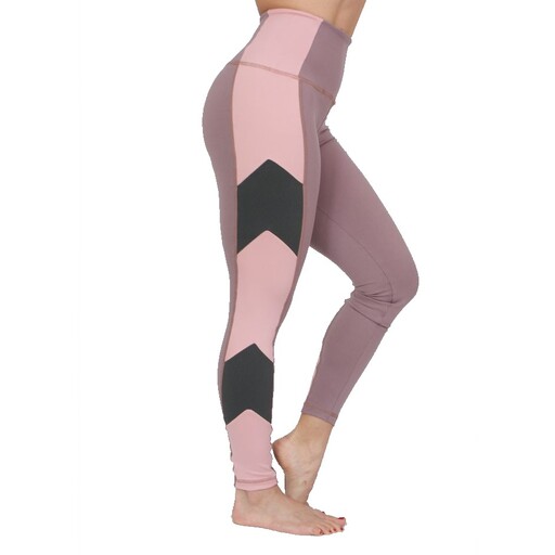 Dam Suplex sportleggings i lila, grått och rosa