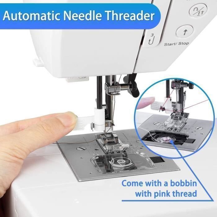 UTEN 2685A Electronic Free Arm Sewing Machine with 200 Stitches and Extension Table for Beginners and DIY Enthusiasts