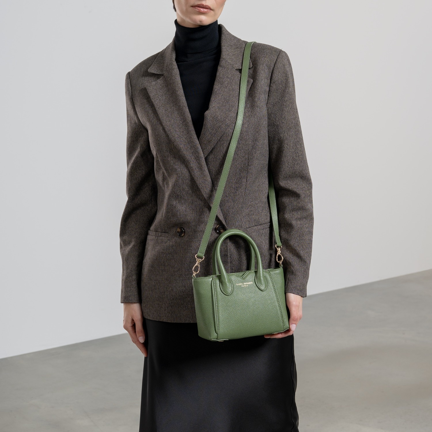 Isabel Bernard håndtaske, model Honoré Cloe Mini, kamelfarvet læder, 1 stk.