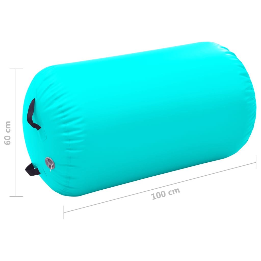 Vidaxl Aufblasbare Gymnastikrolle mit Pumpe 100x60 cm