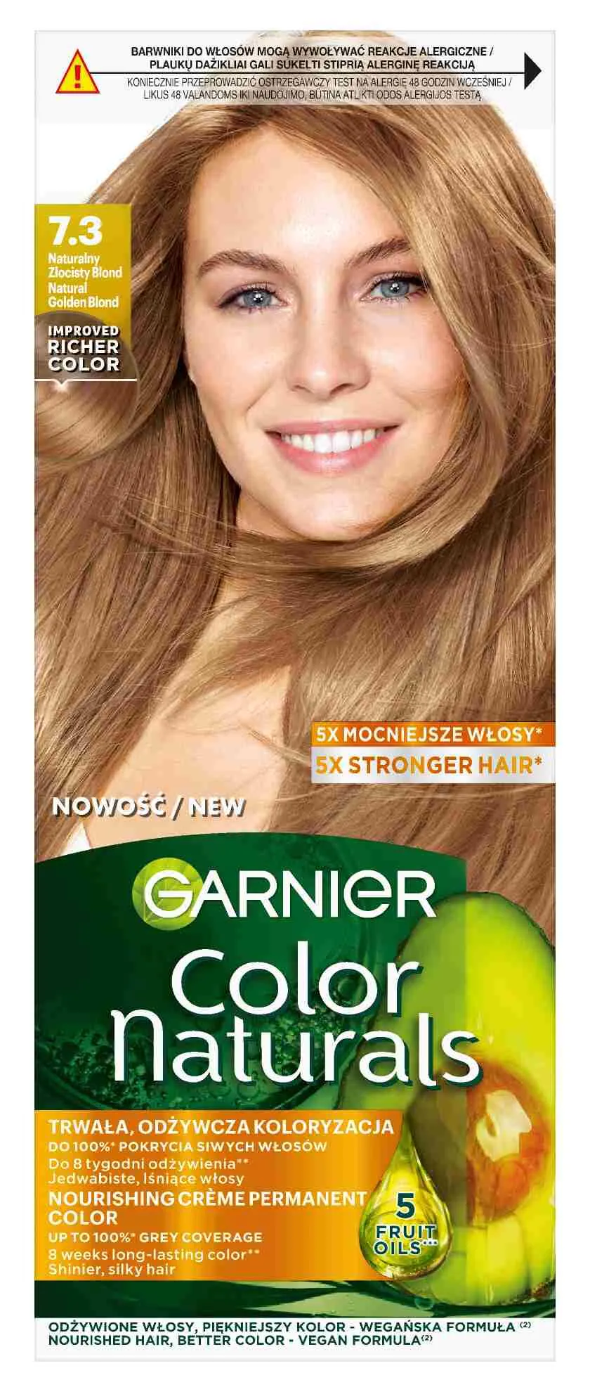 Garnier Color Naturals Farba do włosów 7.3 Naturalny Złocisty Blond